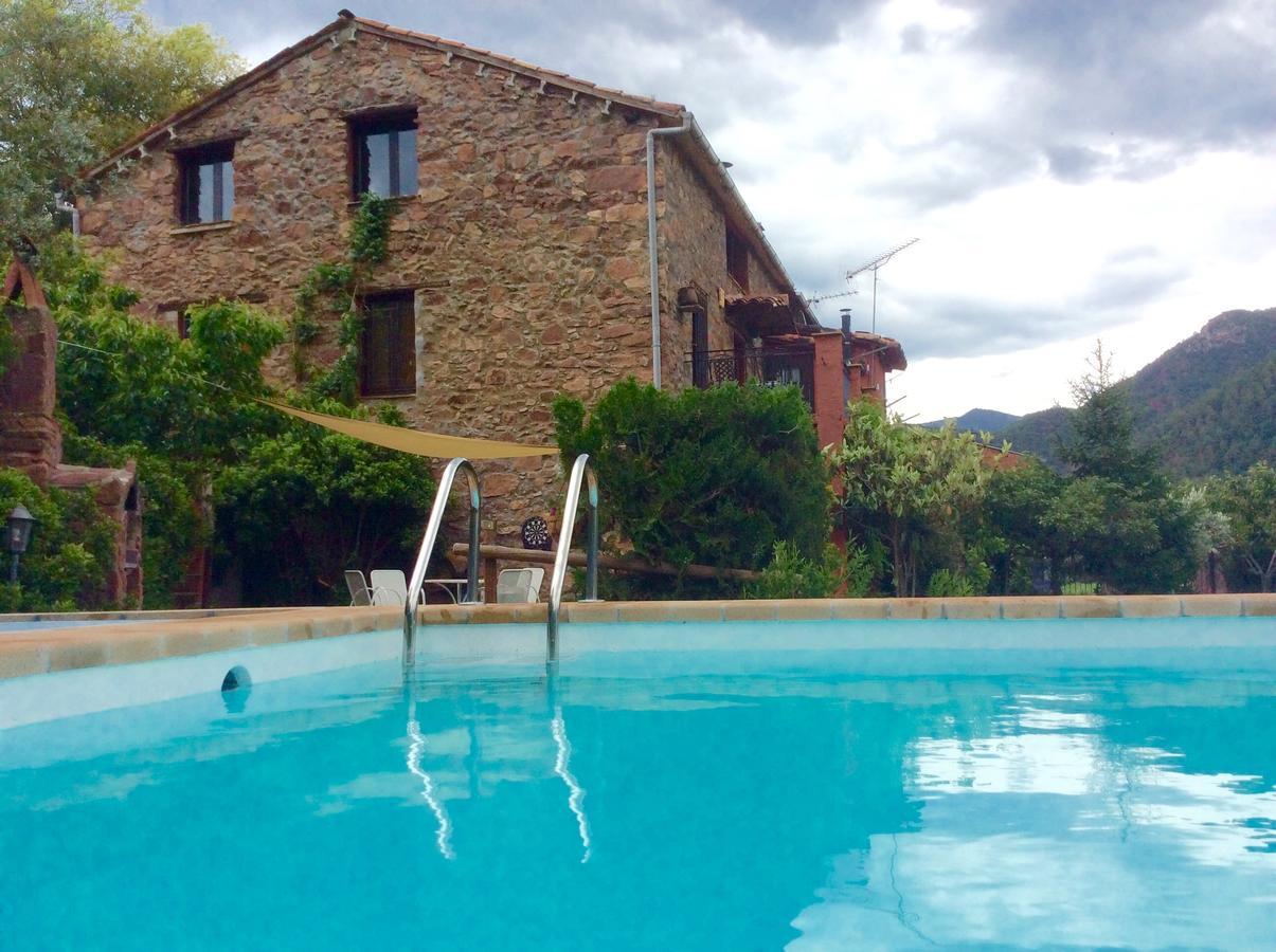 Casa Rural Con Piscina Y Vistas Al Valle - Cal Pallares Argestues Exterior foto